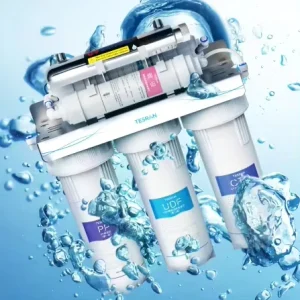 Portable Ultrafiltration Water Purifier with UV Light, 2 L/min Flow, 1200 GPD, Household Drinking Water Filter