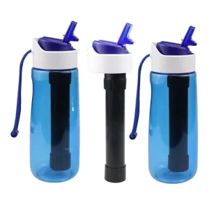 Portable Water Filter Bottle and Purifier for Water Softening and Taste Improvement