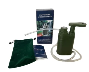 Portable Water Filter Bottle for Outdoor Adventure, Hiking, and Backpacking