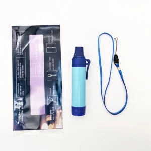 Portable Water Filter Straw for Emergency Drinking Water Hiking and Outdoor Survival