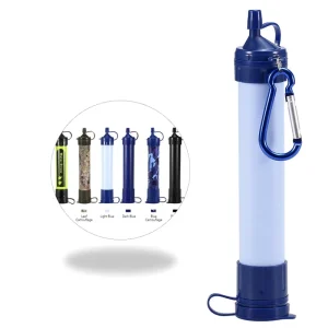 Portable Water Filter Straw to Purify Water for Outdoor Camping Hiking or Survival Gym Sports