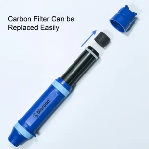 Portable Water Filter Straw with UF Membrane, Camping & Hiking Emergency Water Purifier Gear (PS PRO)