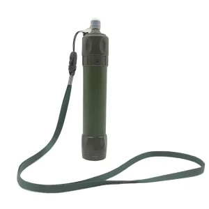 Portable Water Purifier Bottle Filter for Outdoor Survival, Hiking, Camping, and Travel