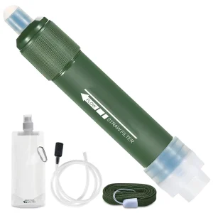 Portable Water Purifier Straw Outdoor Survival Drinking Water Filter Reusable Straw