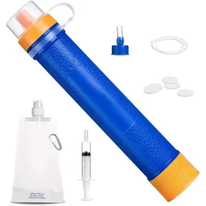 Portable Water Purifier Straw Personal Hiking Drinking Water Filter Straw Outdoor Survival