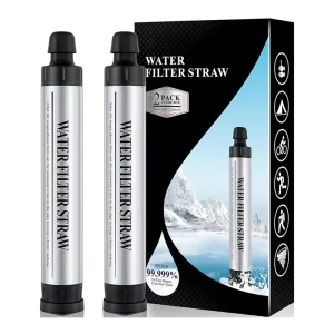 Portable Water Purifier Straw Waterdrop Gravity Water Filter Straw Outdoor Survival