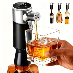 Portable Wine Dispenser CE RoHS 1400mAh USB Rechargeable Automatic Pump OEM Low MOQ Factory Direct Electric Wine Dispenser