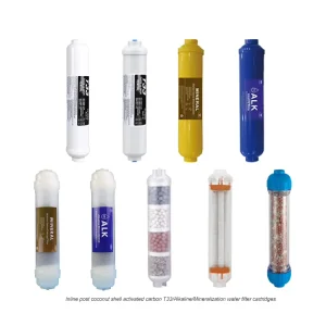 Post Activated Carbon T33 Maifan Stone Mineralization Far-Infrared pH+ Alkaline Ceramic Ball Reverse Osmosis Filter Cartridge