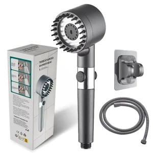 Powerful Pressurized Hand Shower Negative Ion Filter Spray Shower Head Massage Bathroom Shower Head