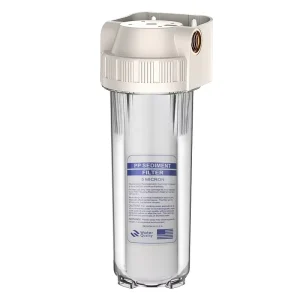 Pre Filter Household Water Purifier 1/2” Copper In&outlet Filter 10 Inch Transparent Water Filter Housing