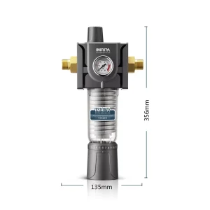 Pre-Filtration 6000 L/H 50-Micron Stainless Steel Spin-Down Sediment Water Filter for Under Sink