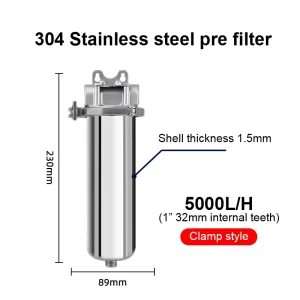 Pre Water Filter Whole House Water Purifier System Sediment for Household Use