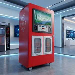 Premium Hydrogen Rich Water Equipment Self Service Kiosk for Bottled Drinking Water RO Softener Alkaline Mineral Options