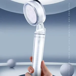 Pressurized Filter Shower Head with Handheld Vitamin C Dechlorinating Shower Head Filter for Hard Water
