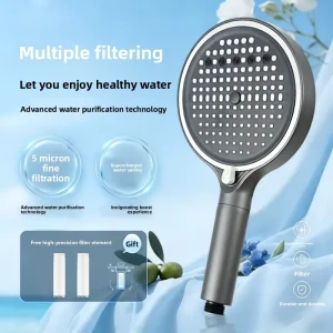 Pressurized Large Rainfall Shower Head with High Pressure Modern Design for Household Bathroom Use