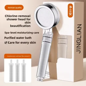 Pressurized Rain Filter Shower Head Water Purifier Household Travel Chlorine Removal Antibacterial Skin Soothing Modern