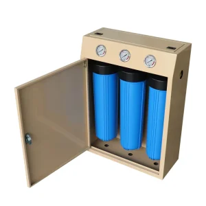 Price Custom 3 Stage 20 Inch Triple Big Blue Housing Water Filter Pre Filtration Jumbo Whole House Water Filter