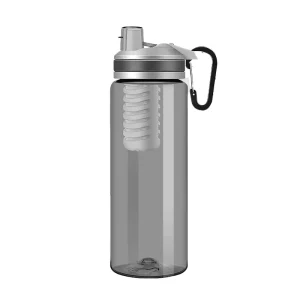 Private Label BPA-Free Portable Water Filter Bottle for Outdoor Hiking and Adventures