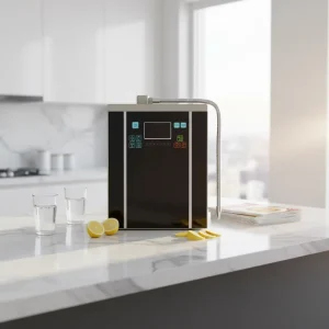 Professional Electric Alkaline Water Ionizer Machine 7 Layer Platinum Titanium Electrode Dual Filters Auto Clean Home Wellness