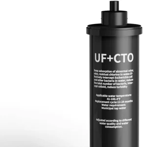 Q5/Q6 Activated Carbon Replacement Filter Cartridge and Carbon Block for Outdoor, Household, RV, and Under-Sink UF Systems