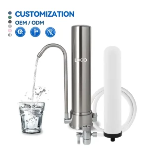 QY 10F Household Single Stage Stainless Steel Countertop Water Filter Water Purifier Kitchen Faucets