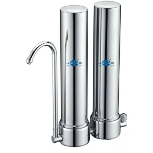 QY2 10F 2 Stages Kitchen Faucet Water Filter Countertop Water Purifier