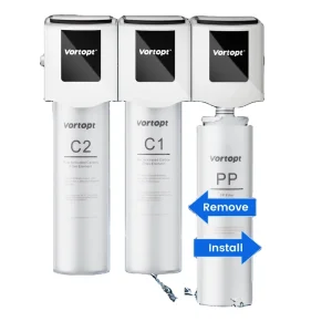 Quick Connect Manual Outdoor Household Food Grade Under Sink Water Filter System 99.9% Bacteria Removal Water Saving 2L min Flow
