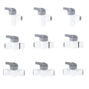 Quick Connect RO Fittings for Reverse Osmosis Water Filter 3 way Hand Valve Connectors Water Treatment Valves