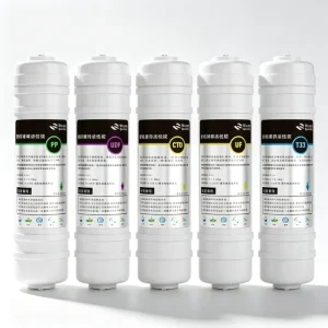 Quick Connect Reverse Osmosis UF Filter Cartridge 10 Inch, 2-Port Carbon Block, 0.01 Micron, 100 GPD
