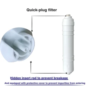 Quick Insertion Household Hotel Water Purifier Filter Cartridge High Quality Coconut Shell Activated Carbon 400 GPD 10″