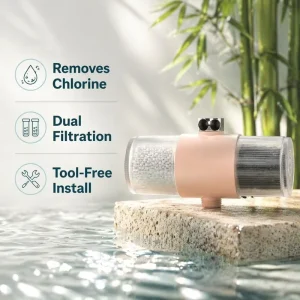 Quick Replacement Bathtub Shower Filter Dual Cartridge Chlorine Purifier Dropshipping Bulk Discount Customized