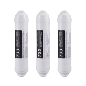 Quick-Replacement T33 Inline Post-Filter Cartridge for RO Water Systems