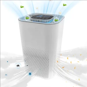 Quiet Electric Home Air Purifier with HEPA Filter Activated Carbon Air Ionizer & Aromatherapy for Formaldehyde PM2.5 Odors