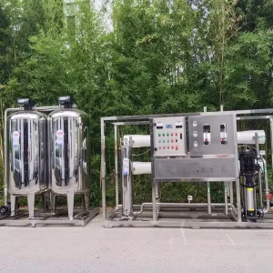 RO 4 Tons Single Stage Stainless Steel Reverse Osmosis Industrial Water Treatment Softened Water Purifier Community Water Supply
