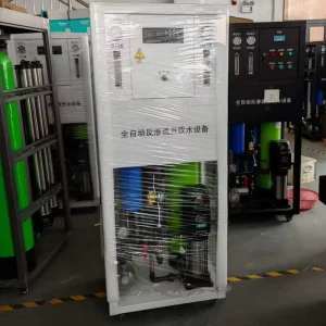 RO Drinking Water System with Pump and PLC, 500L/Hour, 1-Year Warranty for Commercial Use