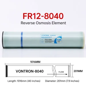 RO Membrane FR12-8040 High Rejection Anti-Fouling Reverse Osmosis Membrane Element for Industrial Pure Water Systems