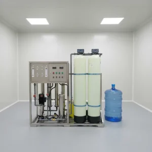 RO Reverse Osmosis Drinking Water Treatment Plant with PLC, Motor, and Pump, 250L/Hour