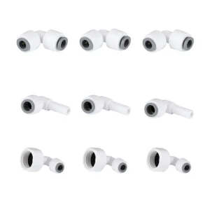 RO System Adapter Quick Connect POM Push-In Connectors for Water Purifier and Filter Parts