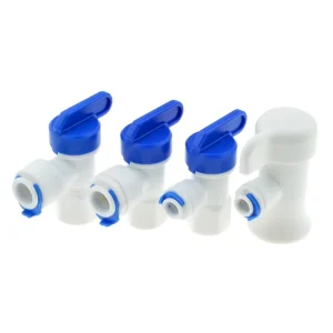 RO Water Filter Spare Parts Hose Pipe Connector Plastic Ball Valve