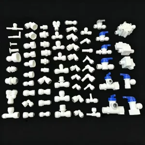 RO Water Purifier Fittings 1/4, 3/8, 1/2 Inch Plastic Water Pipe Quick Connection for Water Treatment System
