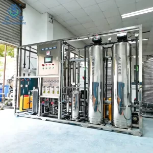 RO and EDI Ultrapure Industrial Water Purification System with PLC and Pump