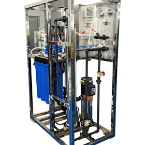RO+EDI Stainless Steel Purified Water System Ultrapure Water Treatment Machinery Filter Equipment PLC Pump for Water Storage