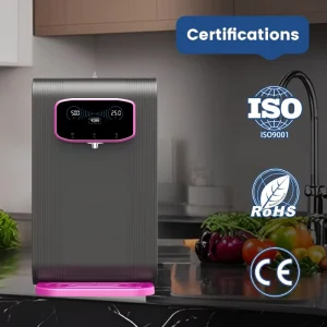 ROHS CE Certified Electric Desktop Countertop Commercial Household Intelligent Hydrogen Rich Ultra Saturated Cold Water Purifier