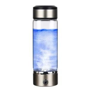 Rechargeable Hydrogen Water Generator Portable Hydrogen Water Ionizer Bottle 420ml Household Use 1 Year Warranty Home Office