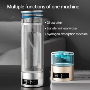Rechargeable Hydrogen Water Generator with 350ml Capacity USB-Powered SPE/PEM Technology for Outdoor and Car Use