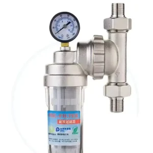 Rechargeable Pure Copper Stainless Steel Mesh Water Prefilter Whole House Manual Pre Filter Sediment Outdoor Household RV Car