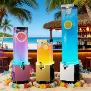 Recyclable Rechargeable Beer Tower Drink Dispenser, Custom PC, Separable