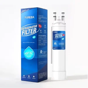 Refrigerator Water Filter Fits FPPWFU01 PWF-1 Activated Carbon Plastic NSF42 Certified 6-Month Filter