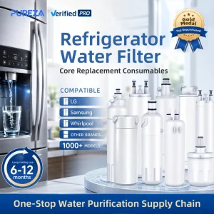 Refrigerator Water Filter Replacement Activated Carbon NSF Certified Lead and Chlorine Reduction