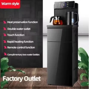 Remote Control Vertical Hot Cold Tea Bar Water Dispenser Bottom Mounted Bucket Water Fountain for Office